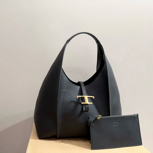 TODS トッズ ショルダートートバッグ ブラック